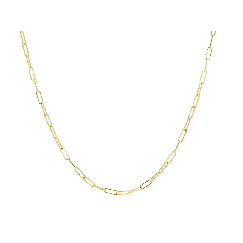 Fine art necklaces-Galaxy Necklaces-Rachel Reid 14k Baby Link Chain Necklace, 16"