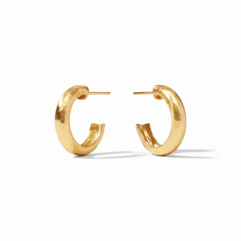 Push-Back Earrings-Julie Vos | Havana Small Hoop Earrings in Gold