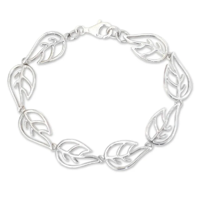 Hope eye bangles-Queen Rings-Handmade Sterling Silver 'Vitality' Bracelet (Thailand)