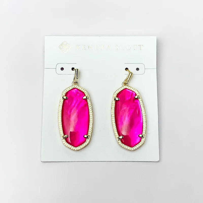 Star Earrings-Kendra Scott | Elle Gold Drop Earrings in Azalea Illusion