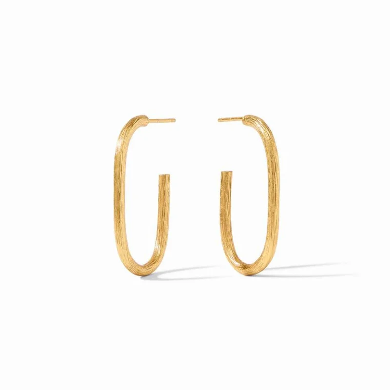 Mermaid Earrings-Julie Vos | Ivy Medium Hoop Earrings in Gold