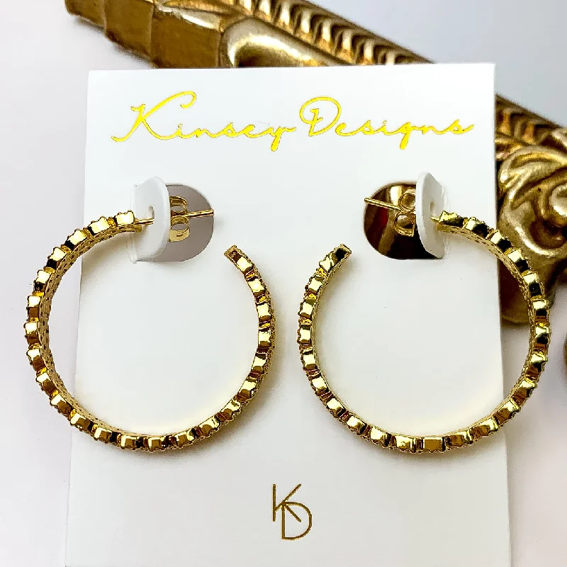 Symbol Earrings-Kinsey Designs | Dottie Heart Hoop Earrings