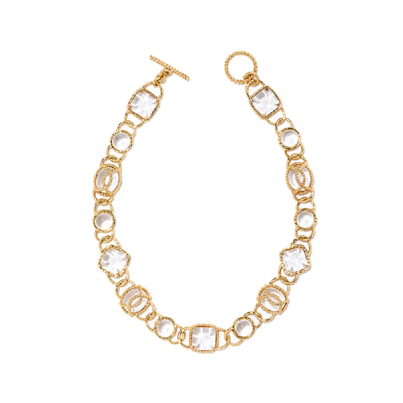 Grand diamond necklaces-Initial Necklaces-Capucine de Wulf Blandine 18" Necklace- Clear Quartz