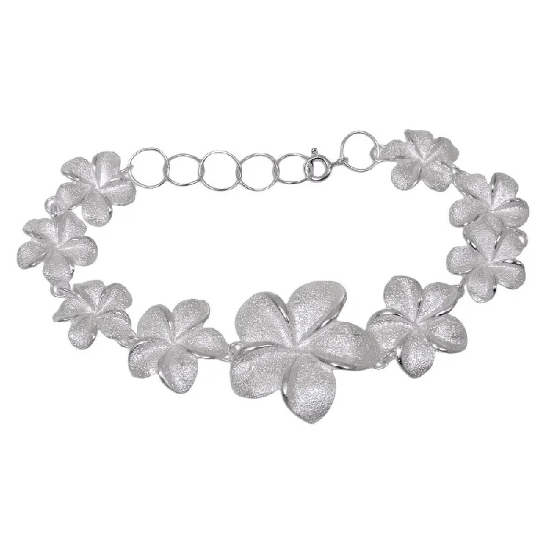 Swirl pattern bangles-Rectangular Rings-Handmade Frangipani Glam Sterling Silver Bracelet (Indonesia)