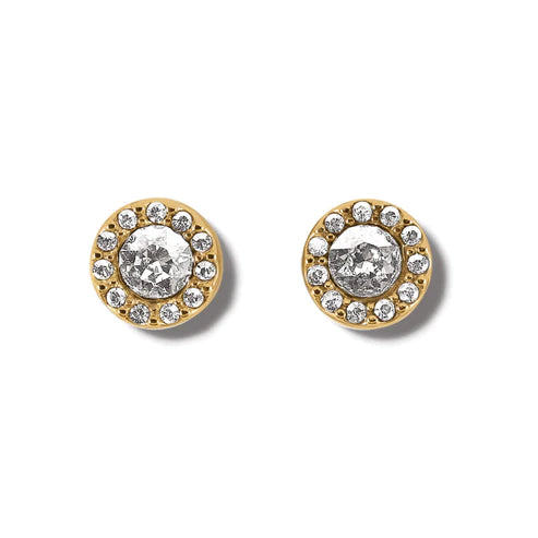 Birthstone Earrings-Brighton | Illumina Solitaire Post Earrings in Gold Tone