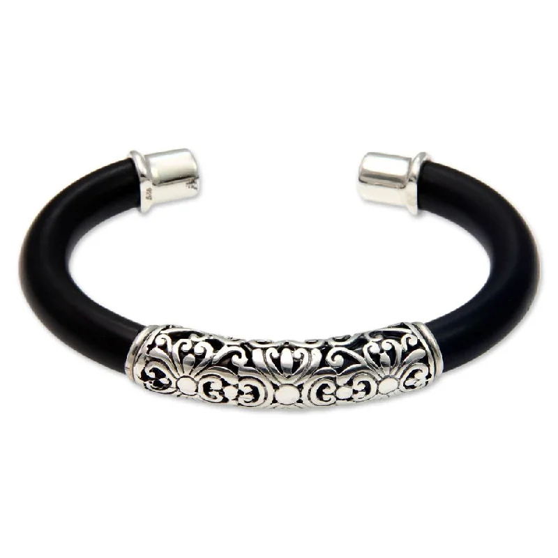 Topaz gem bangles-Princess Bangles-NOVICA Handmade Sterling Silver 'Magnificent Bali' Bracelet (Indonesia)