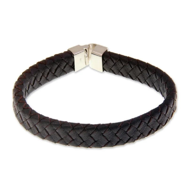 Cool clay bangles-Queen Bangles-Handmade Leather Steadfast Bracelet (Indonesia)