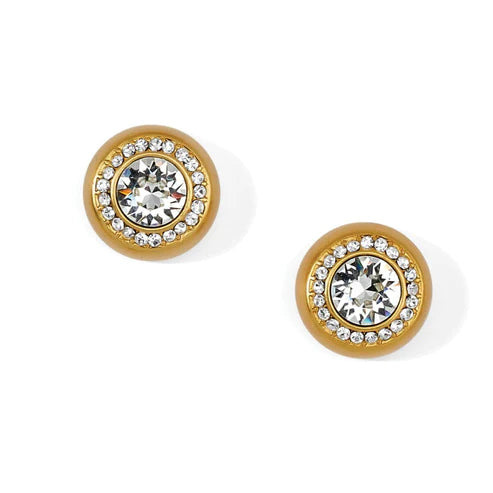 Vintage Earrings-Brighton | Versailles Suisses Post Earrings in Gold Tone