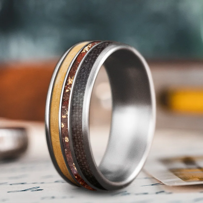 Pure form rings-Custom Design - 3-Inlay Narrow Center Ring bKXAANbwghsDK82X2h8aZv_w