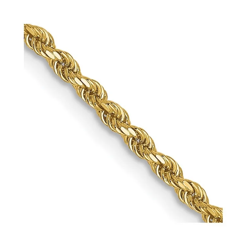 Layered metal bangles-Vintage Bangles-Curata 14k Yellow Gold Lobster Claw Closure Valu plus 1.75mm Sparkle Cut Chain Bracelet