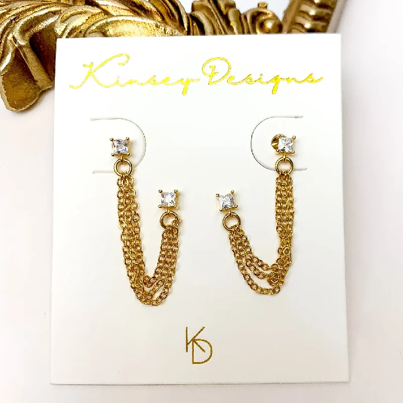 Initial Earrings-Kinsey Designs | Becca Double Post Earrings