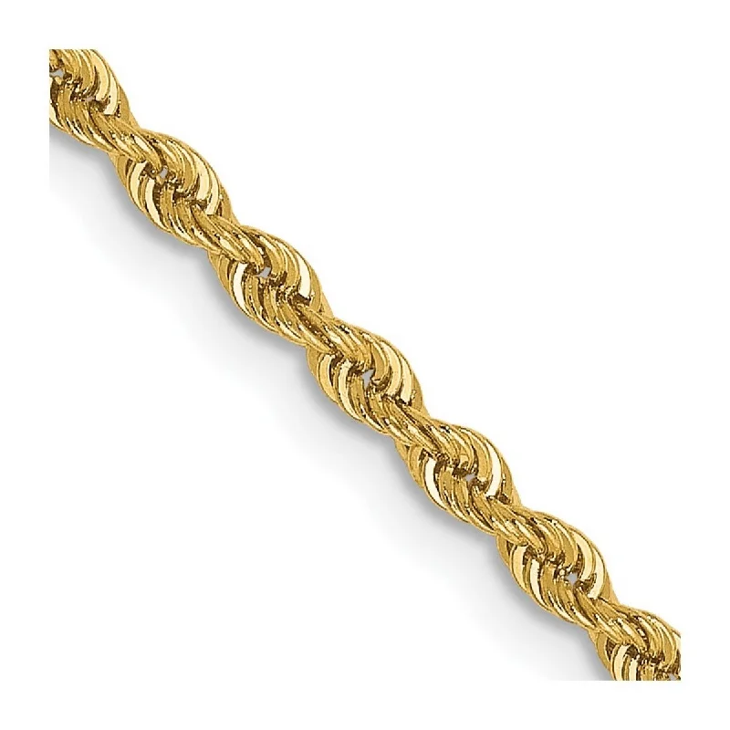 Thread wrap bangles-Lock Bangles-Curata 14k Yellow Gold Lobster Claw Closure Valu plus 2.0mm Solid Chain Bracelet