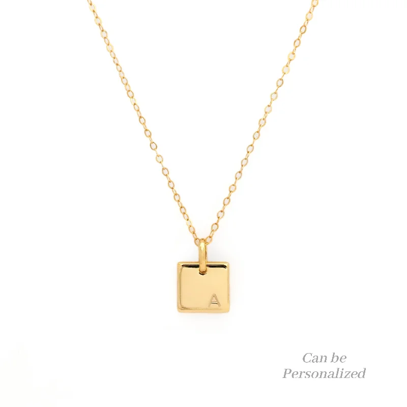 Tiny gem necklaces-Gold Necklaces-Sylvia Necklace