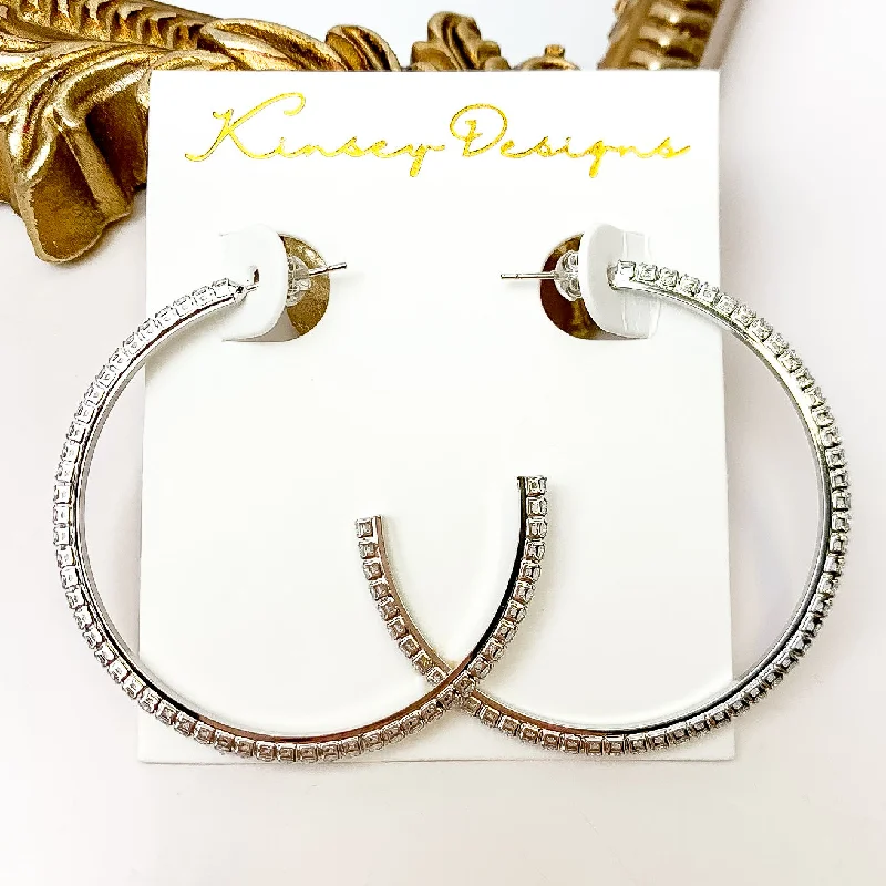 Tassel Earrings-Kinsey Designs | Blaze Hoop Silver Earrings