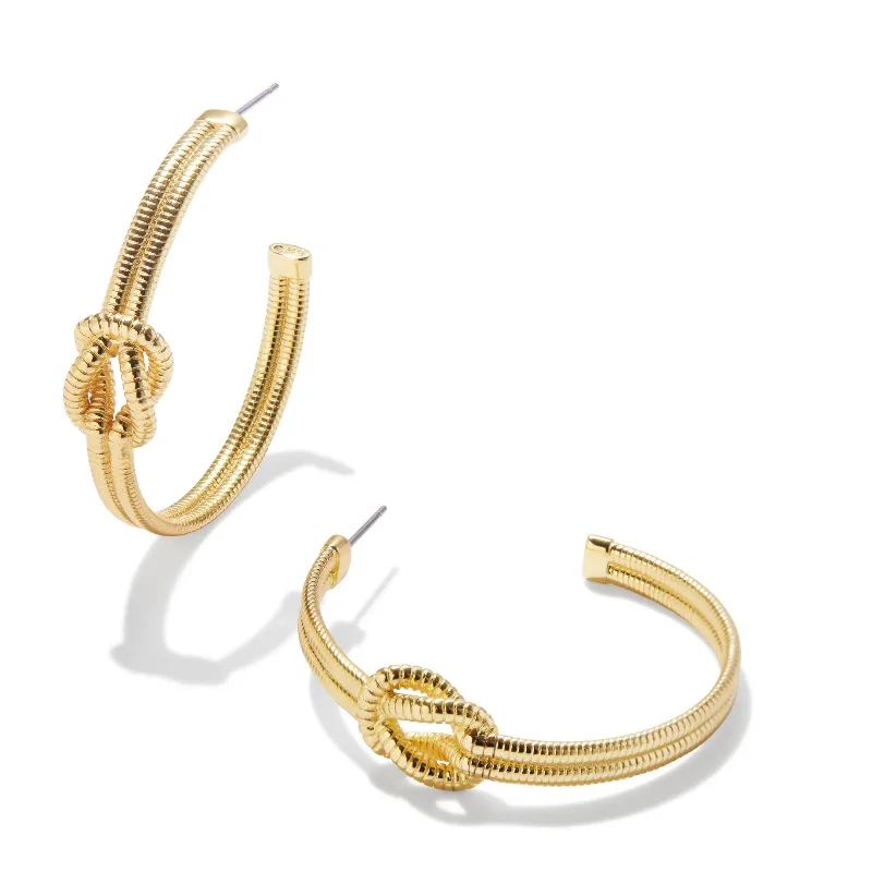 Symbol Earrings-Kendra Scott | Annie Hoop Earrings in Gold