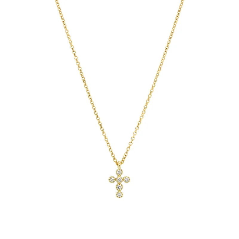 Spinel necklaces-Geometric Necklaces-Dainty Cross Necklace